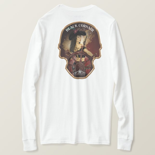 T-shirt Lady Black Corsair (Design dos)