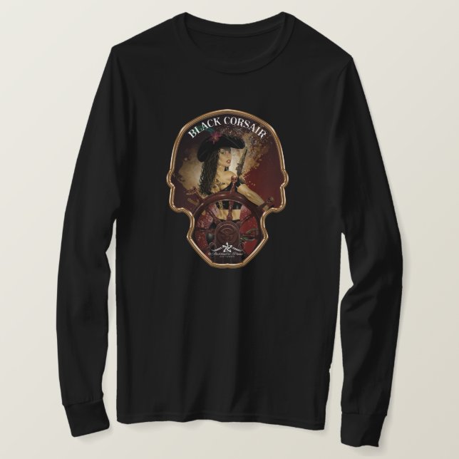 T-shirt Lady Black Corsair (Design devant)
