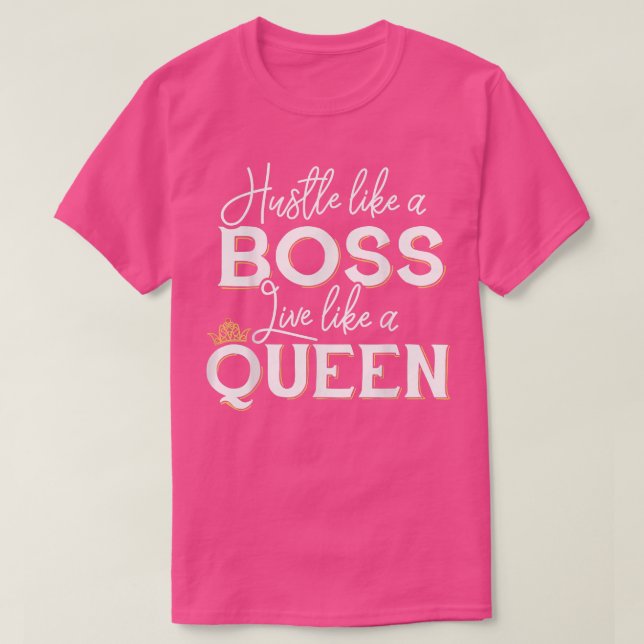 T-shirt Lady Boss comme un patron (Design devant)
