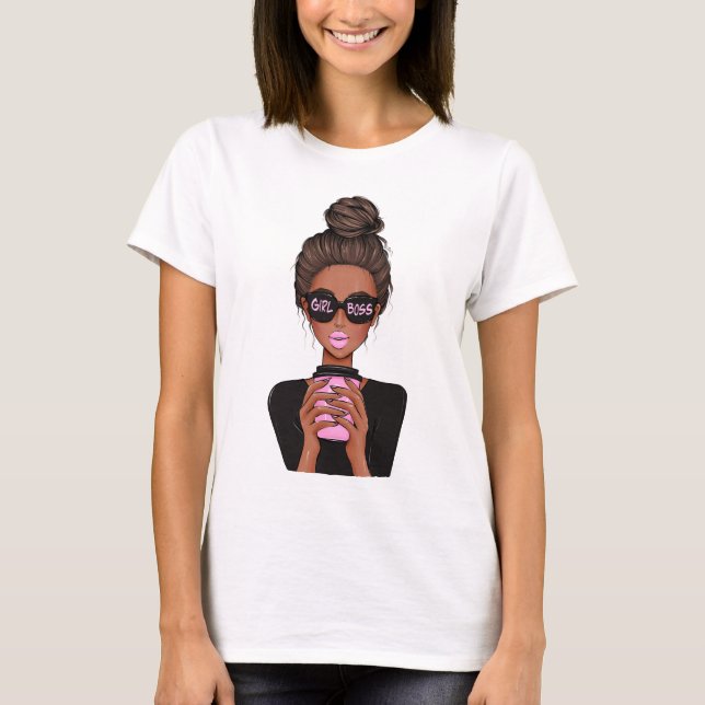 T-shirt Lady Boss Life, Boss Babe Woman, Girl Boss (Devant)