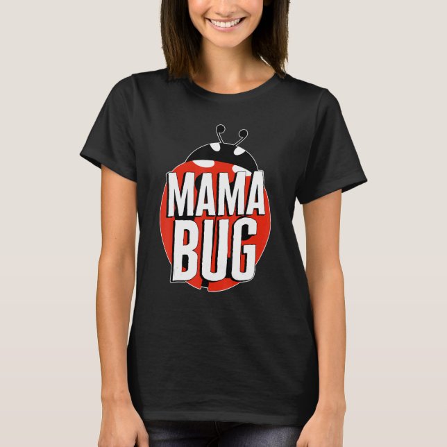 T-shirt Lady Bug Mama Bug Red Ladybug Fête des mères migno (Devant)