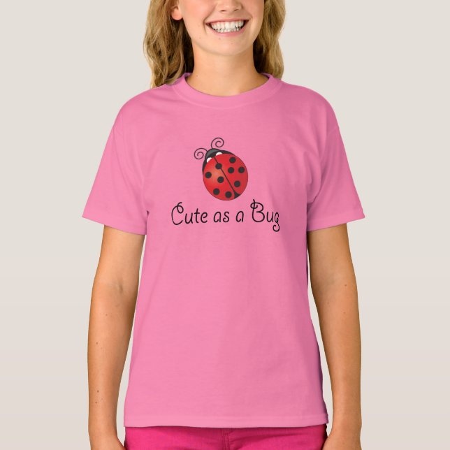 T-shirt Lady Bug - mignonne comme un bug (Devant)