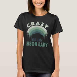 T-shirt Lady de bison fou American Bison Maman Buffalo_2