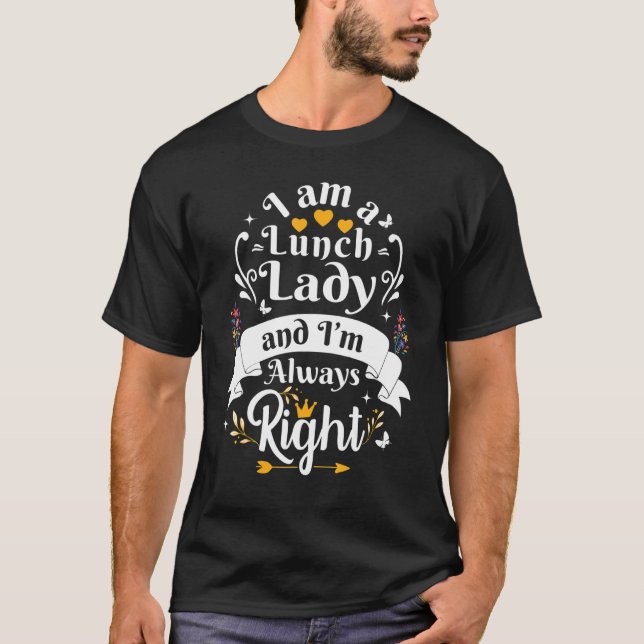 T-shirt Lady Déjeuner Toujours Bien Pour Les Femmes Drôle  (Devant)