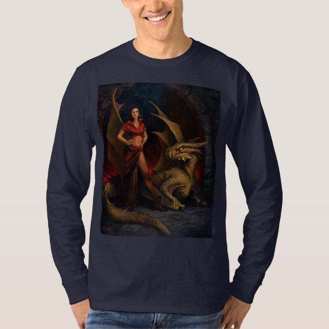T-shirt Lady et le dragon (Devant)