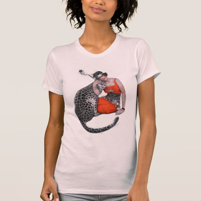 T-shirt Lady et Leopard (Devant)