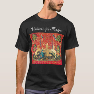 T-shirt LADY ET UNICORN POUR Fleurs Imaginaires MAGIQUES, 