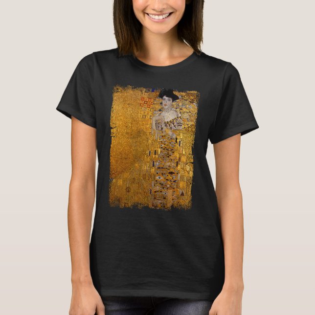 T-shirt Lady In Gold By Gustav Klimt Famous Painting (Devant)