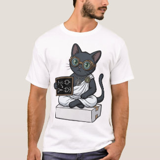 T-Shirt Lady Justice Black Cat Philosophie & Droit