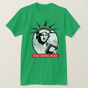 T-shirt Lady Liberty Lire Livres Interdits