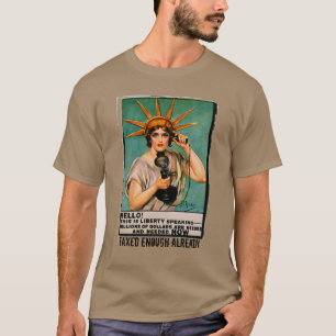 T-shirt Lady Liberty Nous avons besoin de millions mainten