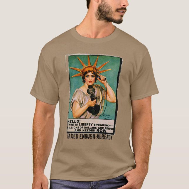 T-shirt Lady Liberty Nous avons besoin de millions mainten (Devant)