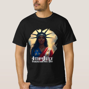 T-shirt Lady Liberty Réinventée – Un Nouveau Visage de la 