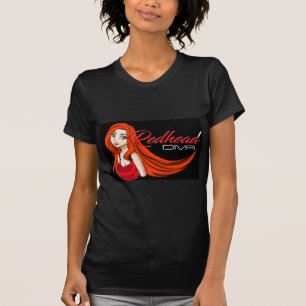 T-shirt Lady Red Haired Woman Redheaded Girl design