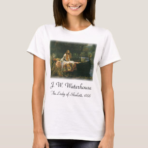 T-shirt Lady Shalott On Boat par John William Waterhouse