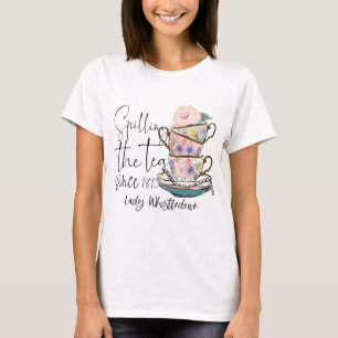 T-shirt Lady Whistledown Déverse Le Thé Depuis 1813