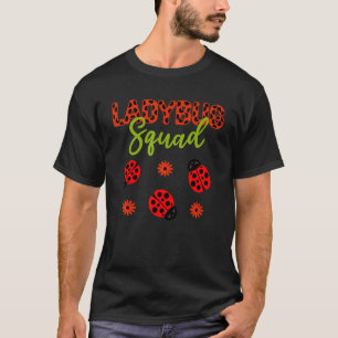 T-shirt Ladybug Anniversaire de la fête Ladybug Squad Girl