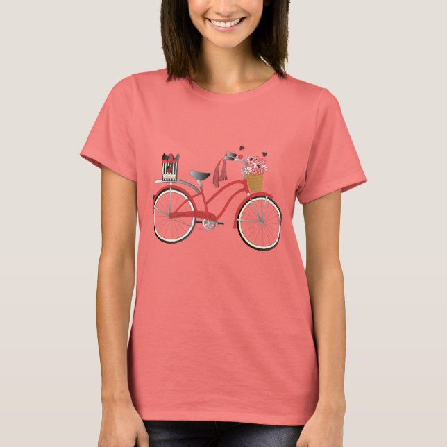 T-shirt Ladybug Bicycle (Devant)