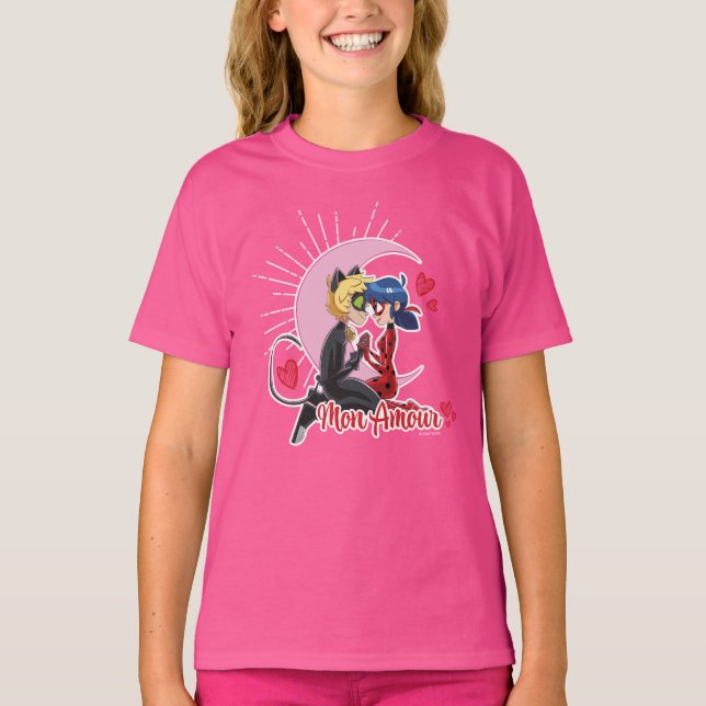 T-shirt Ladybug & Cat Noir | Mon Amour (Devant)