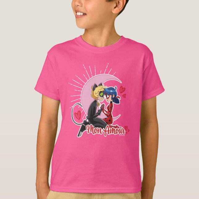 T-shirt Ladybug & Cat Noir | Mon Amour (Devant)
