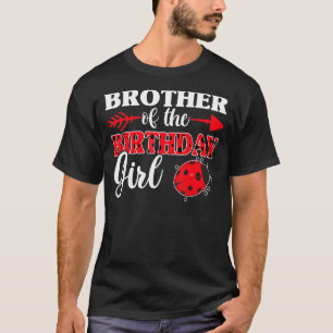 T-shirt Ladybug Girl Et Frère De L'Anniversaire