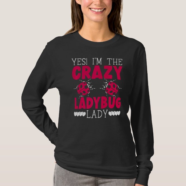 T-shirt Ladybug Lady Bugs Entomologie Insect Cocher Bug H (Devant)