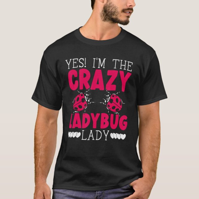 T-shirt Ladybug Lady Bugs Entomologie Insect Cocher Bug H (Devant)