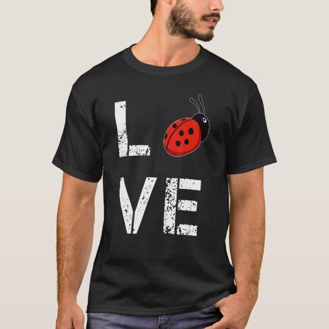T-shirt Ladybug Love Ladybird Sweet Ladybug (Devant)