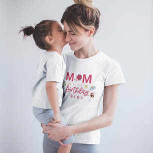 T-shirt Ladybug maman de la fille d'anniversaire