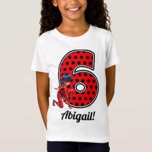 T-Shirt Ladybug Miraculeux et Cat Noir 6e anniversaire