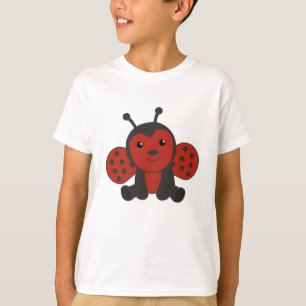 T-shirt Ladybug Red Cute Animaux Pour Enfants