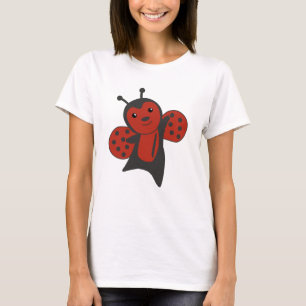 T-shirt Ladybug Red Cute Animaux Pour Enfants