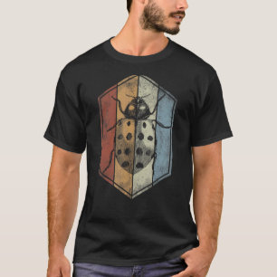 T-shirt Ladybug Retro Style Vintage Bug Insect Entomologis