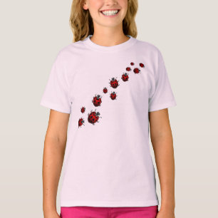 T-shirt Ladybug Shirt Girl's Baseball Jersey Ladybug