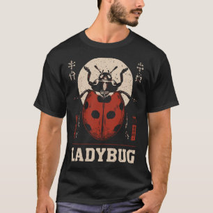T-shirt Ladybug vintage-Est Bonne chance Portrai d'insec