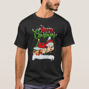 T-shirt Ladybug Xmas Décorations Père Noël Ladybug Noël