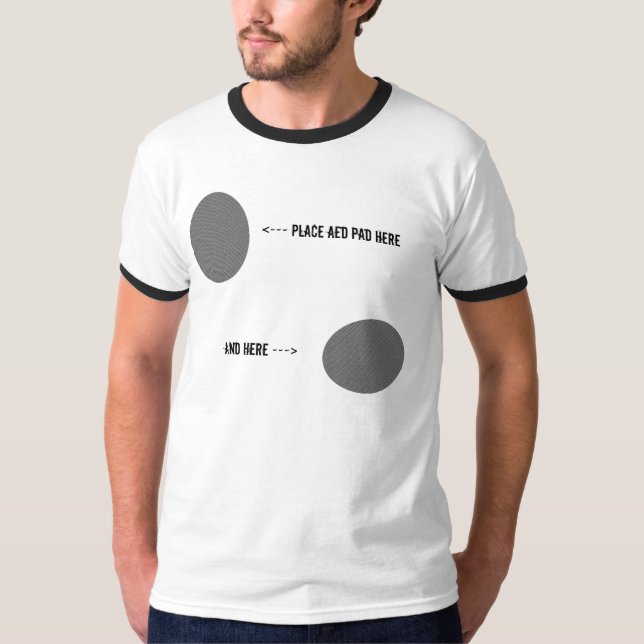 T-shirt L'AED capitonne l'emplacement (Devant)