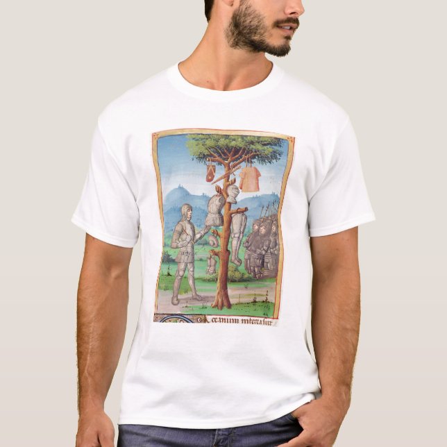T-shirt L'Aeneid par Virgil avec un commentaire par (Devant)