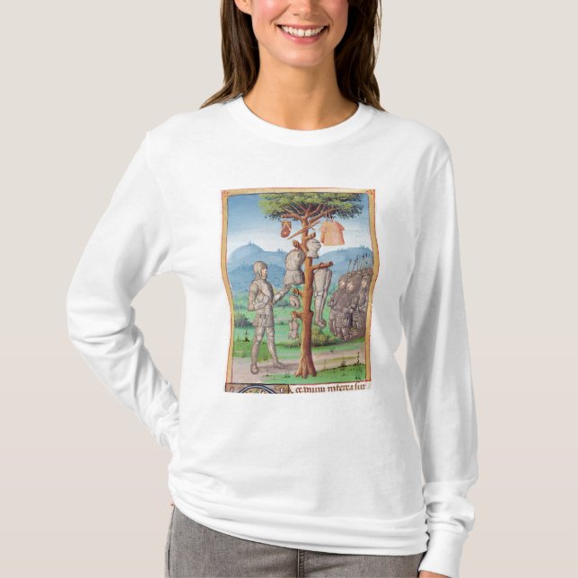 T-shirt L'Aeneid par Virgil avec un commentaire par (Devant)