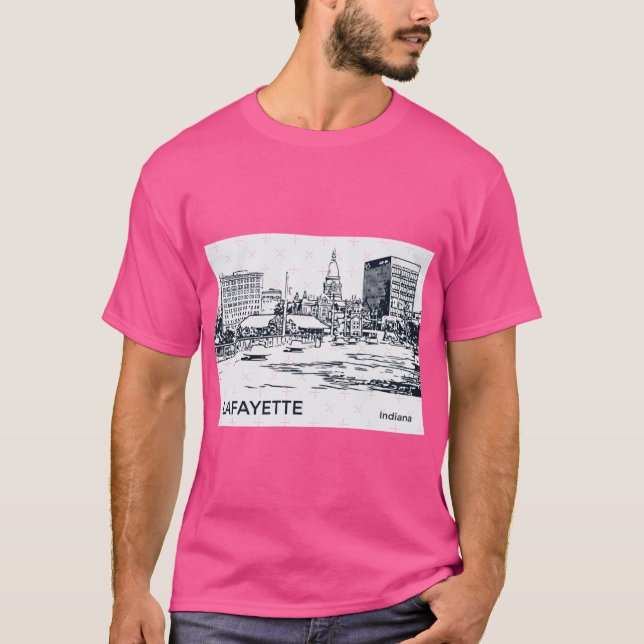 T-shirt Lafayette Indiana Grande Taille (Devant)