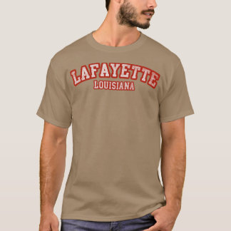 T-shirt Lafayette Louisiana Athletic Text Sport Style