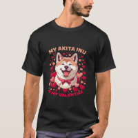 L'affection Akita Inu célèbre l'amour avec la fidé