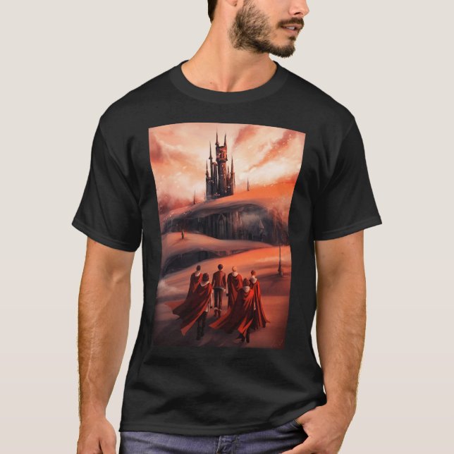 T-shirt L'affiche de la tour sombre (Devant)