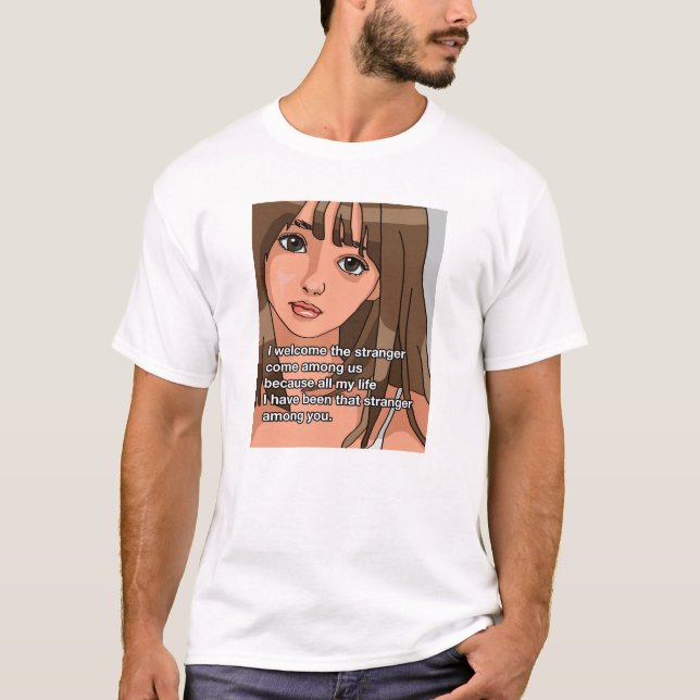 T-shirt L'affiche de l'étranger parmi vous (Devant)