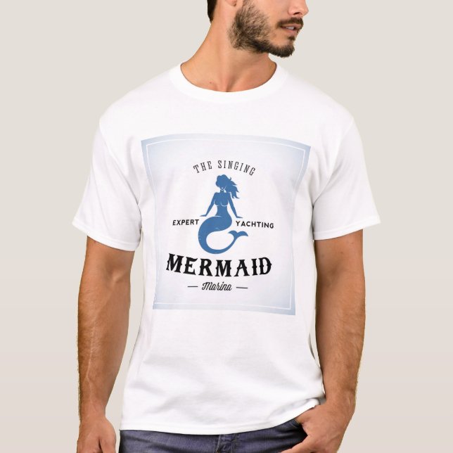 T-shirt L'affiche de sirène de chant (Devant)
