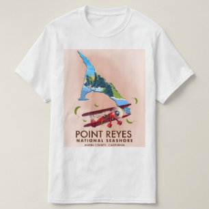 T-shirt l'affiche de voyage de point reyes national seasho