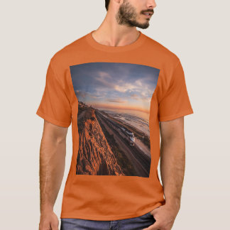 T-shirt L'affiche du train de surfeurs du Pacifique