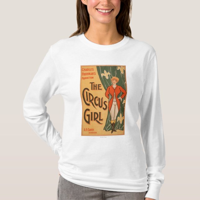T-shirt L'affiche théâtrale #1 de fille de cirque (Devant)