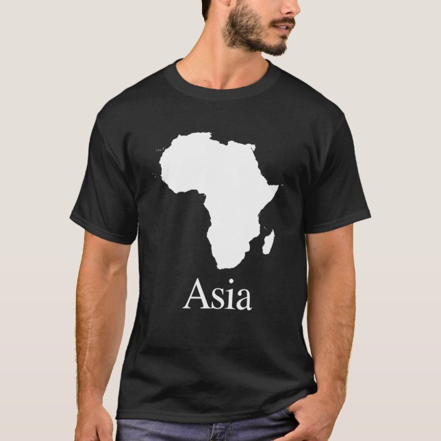 T-shirt L'Afrique Asie (pour des chemises de couleur plus (Devant)