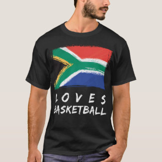 T-shirt L'Afrique du Sud aime le basket-ball